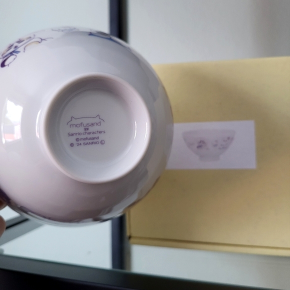 Sanrio Mofusand Ceramic Rice Bowl Hello Kitty My Melody Kuromi Hangyodon Japan - Picture 4 of 4
